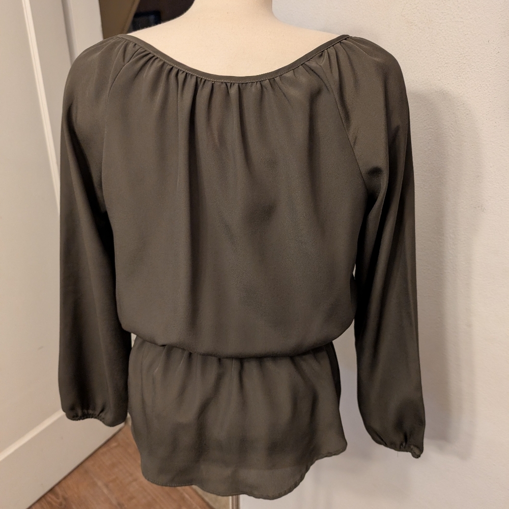 Eight Sixty Green Blouse Size S - Picture 3 of 7